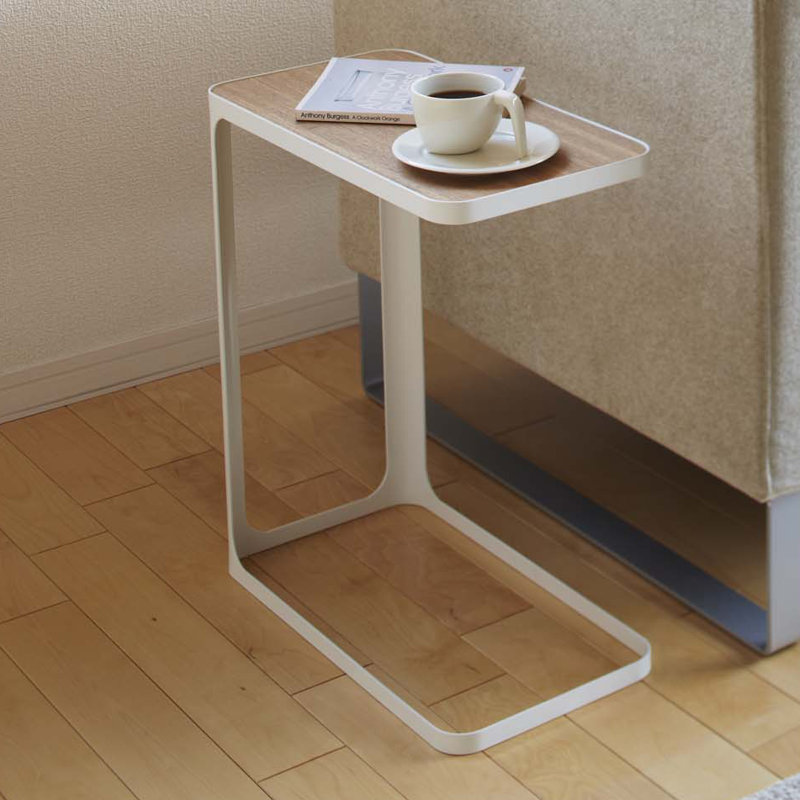 Yamazaki USA Yamazaki Home Small Metal And Wood Bedside Compact Side